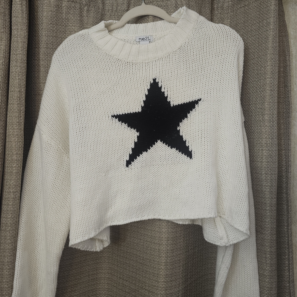 Rue21 White Knit Sweater